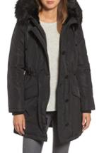 Women's Michael Michael Kors Waterproof Anorak With Faux Fur Hood