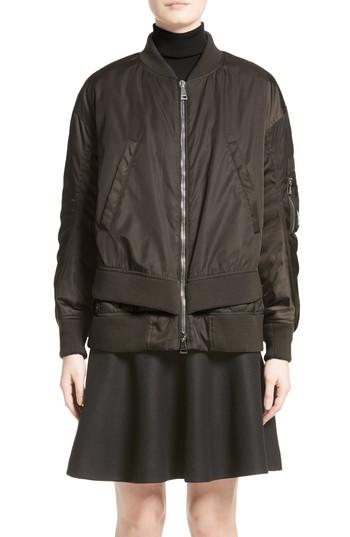 Women's Moncler Aralia Layered Bomber Jacket