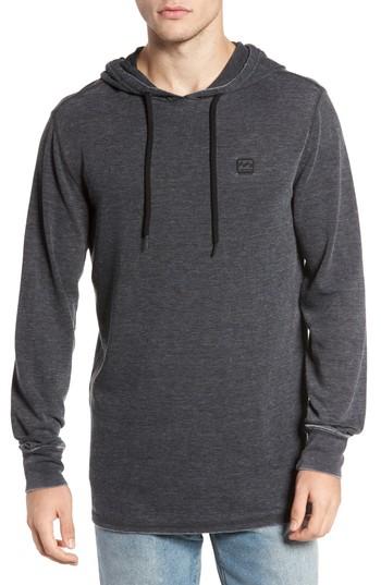 Men's Billabong Keystone Waffle Knit Hoodie, Size - Black