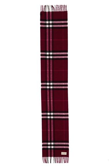 Women's Burberry Giant Check Cashmere Scarf