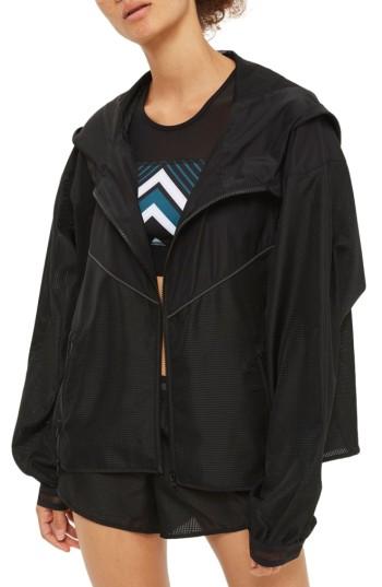 Women's Ivy Park Logo Hood Jacket - Black