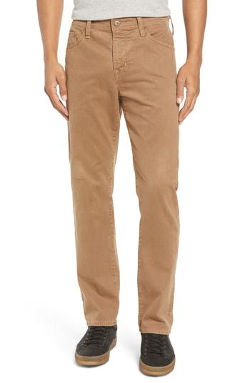 Men's Ag Everett Sud Print Slim Straight Leg Pants X 34 - Beige