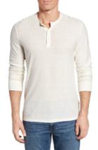 Men's James Perse Cotton & Linen Henley (xs) - Metallic