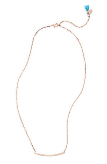 Women's Shashi Station Pave Station Necklace