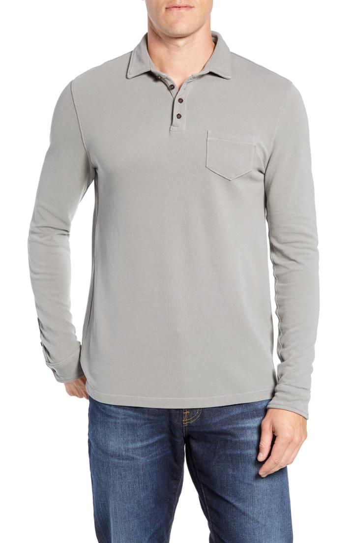 Men's M.singer Fit Long Sleeve Pique Polo