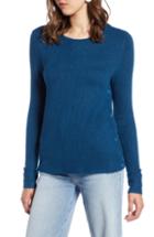 Women's Halogen Side Button Sweater - Black