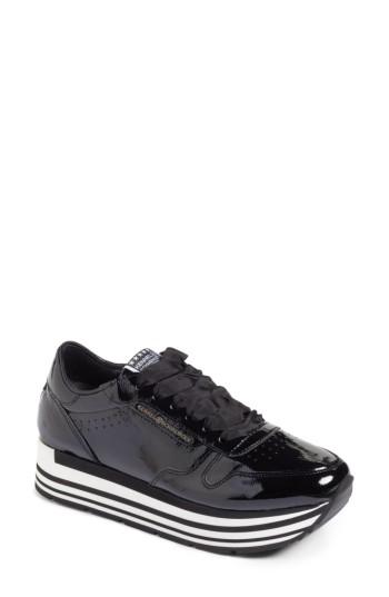 Women's Kennel & Schmenger Nova Patent Leather Sneaker M - Black