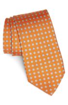 Men's Salvatore Ferragamo Giuliet Print Silk Tie, Size - Orange