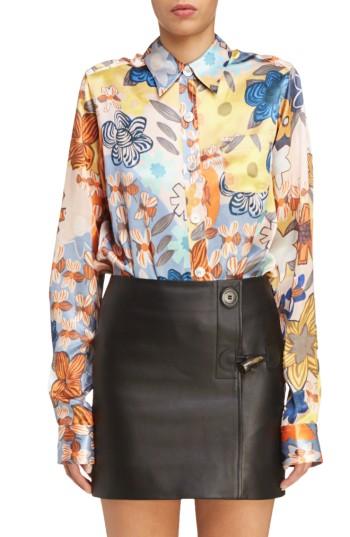 Women's Acne Studios Buse Floral Print Blouse Us / 34 Eu - None