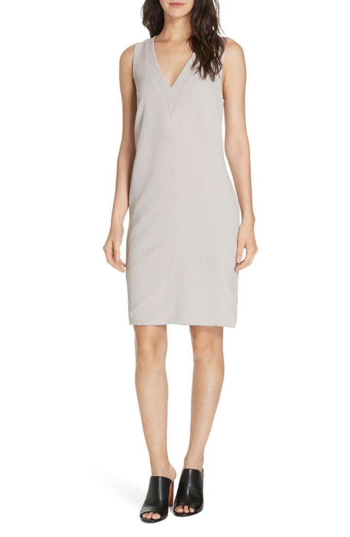 Women's Brochu Walker Luy Sleeveless V-neck Shift Dress - Beige