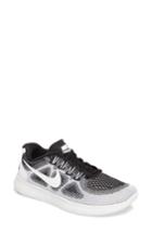 Women's Nike Free Run 2017 Le Running Shoe .5 M - White