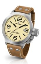Men's Tw Steel Canteen Leather Strap Watch, 50mm