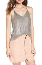 Women's Bishop + Young Metallic Thread Racerback Cami - Grey