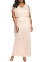 Women's Adrianna Papell Sequin Embellished Blouson Gown