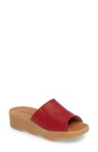 Women's Famolare Slide N Sleek Wedge Slide Sandal M - Red