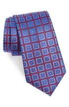 Men's Nordstrom Men's Shop Sublime Squares Geometric Silk Tie, Size - Red