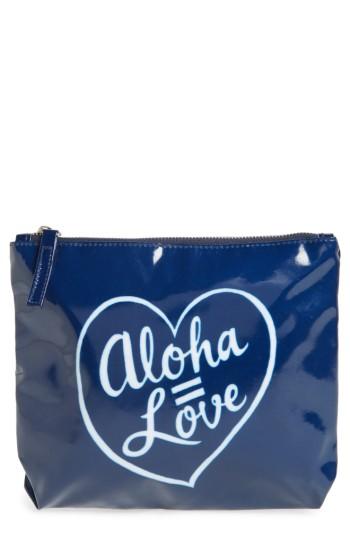 Ki-ele Aloha Love Pouch - Blue