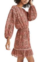 Women's Madewell Drawstring Peasant Dress - Pink