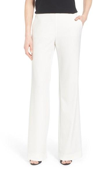 Women's Nydj 'alexis' Wide Leg Trousers - White