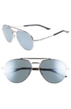 Women's Smith Westgate 60mm Chromapop(tm) Polarized Aviator Sunglasses - Silver/ Platinum