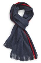 Men's Boss Fador Wool Stripe Scarf, Size - Blue