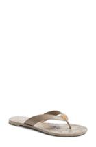 Women's Tory Burch Monroe Flip Flop .5 M - Grey