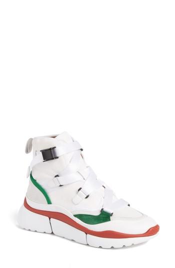 Women's Chloe Sonnie High Top Sneaker Us / 35eu - White