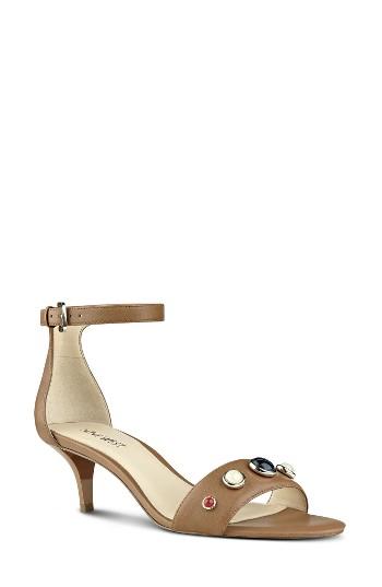 Women's Nine West Lilac Ankle Strap Sandal M - Beige