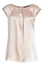 Women's St. John Collection Pleated Liquid Satin Top