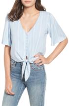 Women's Bp. Tie Front Top - Blue