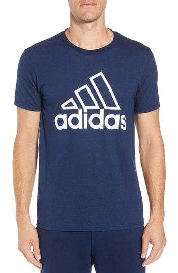 Men's Adidas Badge Of Sport Graphic T-shirt - Blue