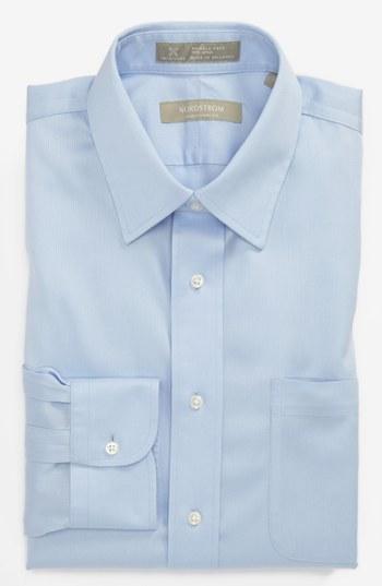 Nordstrom Smartcare Traditional Fit Dress Shirt Blue 15 - 32