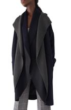 Women's Sosken Brandy Stone Grey Duster Coat - Blue