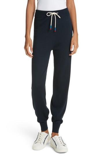 Women's Tory Sport Performance Cashmere Blend Lounge Pants - Blue