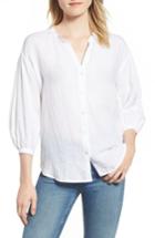Women's Velvet By Graham & Spencer Linen Shirt - White