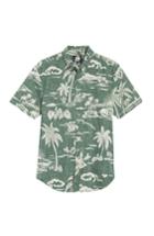 Men's Reyn Spooner My Private Isle Regular Fit Sport Shirt - Green
