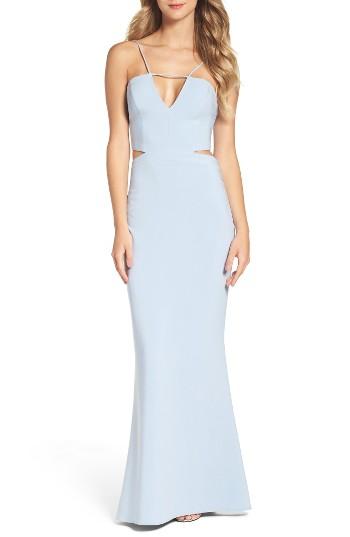 Women's Maria Bianca Nero Ashley Cutout Gown - Blue