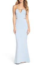 Women's Maria Bianca Nero Ashley Cutout Gown - Blue