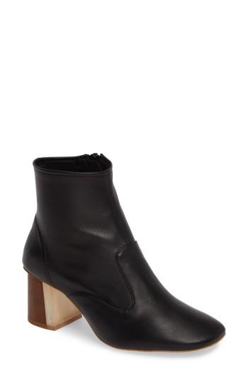 Women's Jeffrey Campbell Kovacs Flared Heel Bootie .5 M - Black