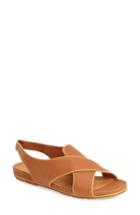 Women's L'amour Des Pieds 'dallon' Crisscross Flat Sandal M - Brown