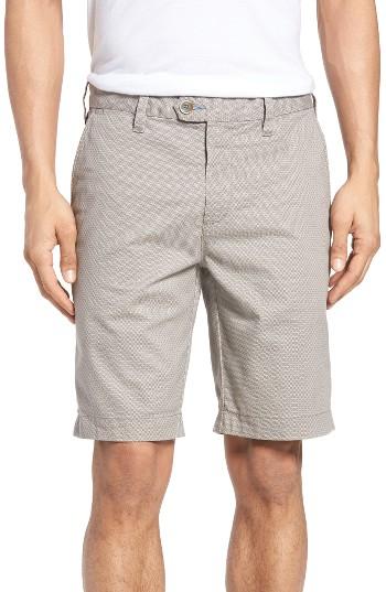Men's Ted Baker London Exsho Stretch Cotton Shorts - Coral