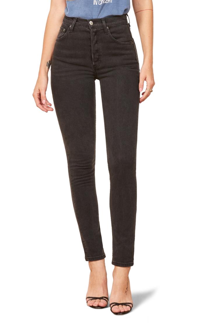 Women's Reformation Serena High Waist Skinny Jeans