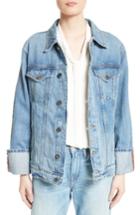 Women's Frame Le Oversized Denim Jacket - Blue