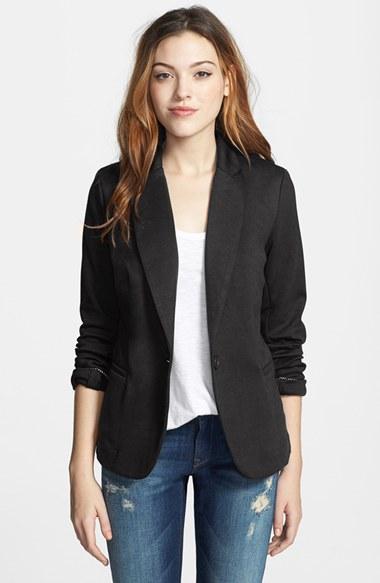 Women's Olivia Moon Knit Blazer - Black