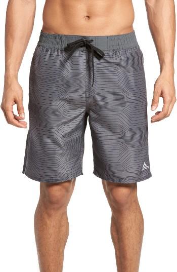Men's Adidas Swim Trunks, Size - Black