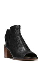 Women's Via Spiga Jorie Perforated Peep Toe Sandal .5 M - Black