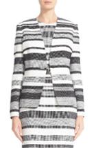 Women's Max Mara Tommy Stripe Cotton & Linen Blend Jacket