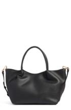 Sole Society Cindy Faux Leather Convertible Tote - Black
