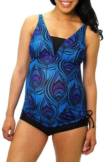 Women's Mermaid Maternity Tankini Top - Pink