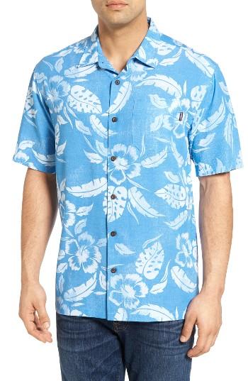 Men's Jack O'neill Ixtapa Regular Fit Short Sleeve Print Sport Shirt - Blue